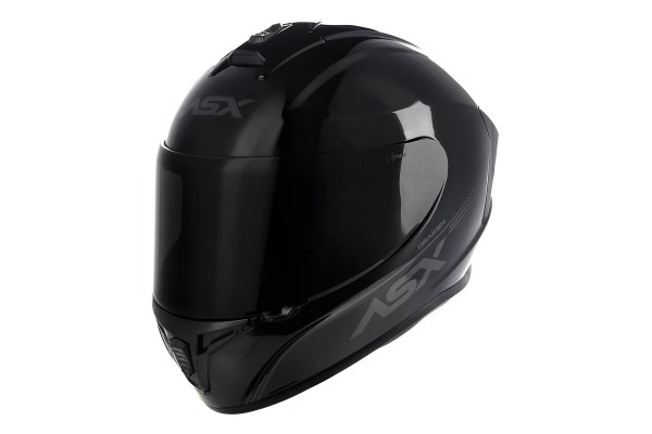 CAPACETE ASX DRAKEN SOLID PRETO BRILHO/GRAFITE